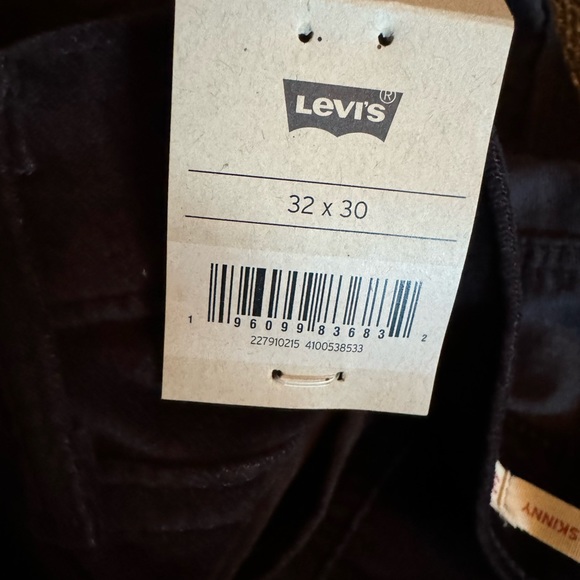 NWT Levis Mile High Super Skinny black velvet jeans/jeggings - Picture 4 of 7